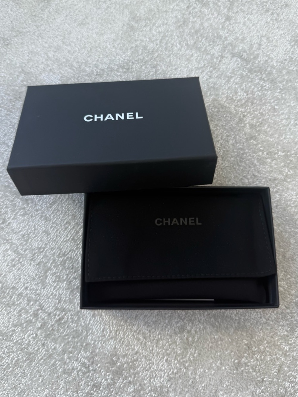 Chanel Card Holder Box + Dust Bag